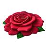 Diatomaceous Earth Bath Mat 3D Peony Pattern Quick Dry Floor Mat Non-slip Backing Bathroom