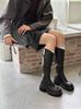 New platform-soled knight boots, high boots in autumn, but over the knee