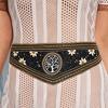 Beaded Waist Bohemian Sash With Handcrafted Shell Embellishments For Women Elegant Fashion
