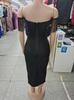 Elegant Tassel Waist-Cinching Bandage Evening Dress for Women