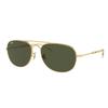 Ray Ban Bain Bridge Green Pilot Unisex Sunglasses Rb3735 001 31 57