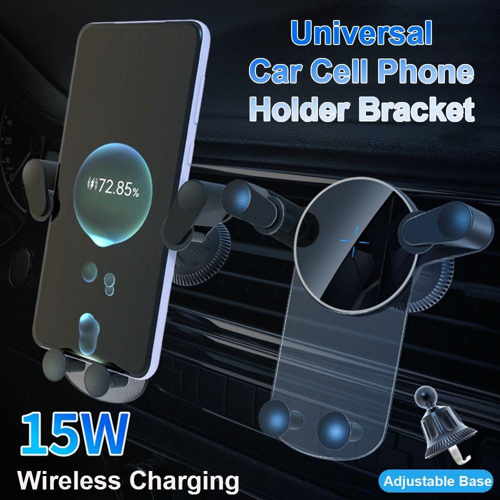 15W Wireless Charging Car Cell Phone Holder Bracket Universal Fast Charging Car Phone Holder Handsfree