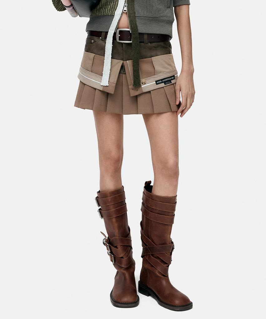 ADSB ANDERSSON BELL Inside Out Pleats Skirt Apa845W(Beige)