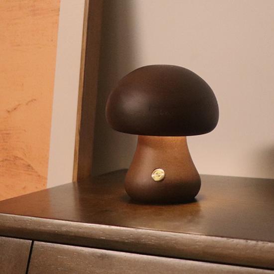 Mushroom Night Light Warm Light Touch Bedroom Bedhead Sleep Night Light Advanced LED Decorative Atmosphere Light
