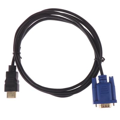 6Ft Hdmi Gold Male To Vga Hd-15 Male 15Pin Adapter Cable 1.8M 1080P