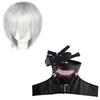 Anime Tokyo Ghoul Kaneki Ken Máscara Cosplay Traje Camisa Shorts Tops Homens Mulheres Festa de Halloween Roupa