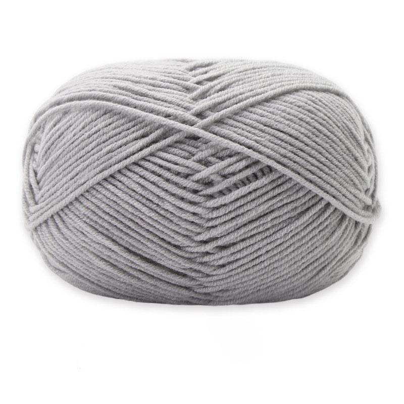 1Roll 4ply Milk Cotton Knitting Combed Yarn Wool Yarn For DIY Hand Knitted Crochet Craft Scarf Sweater Clothes Dolls Hats Supply