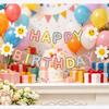 1PC Birthday Flag Raising Scene Decoration Boys and Girls Banners One Year Old Party Banners Background Walls Atmosphere Props