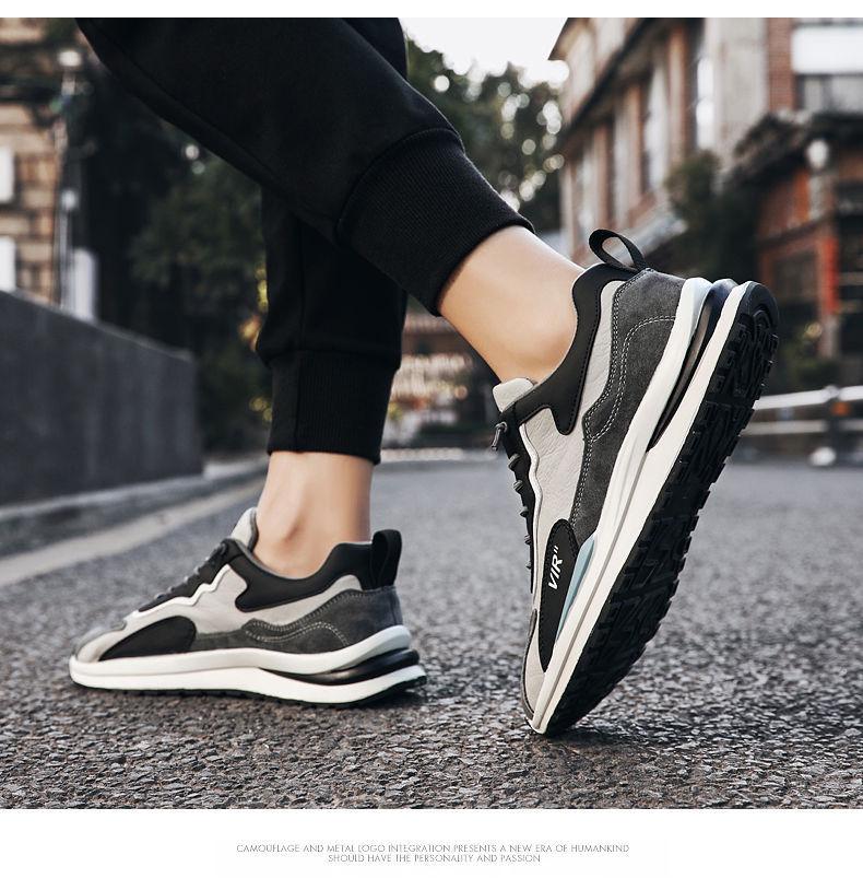 Men's Winter Velvet-Lined Casual Running Shoes, Forrest Gump Style, Trendy Dad Shoes