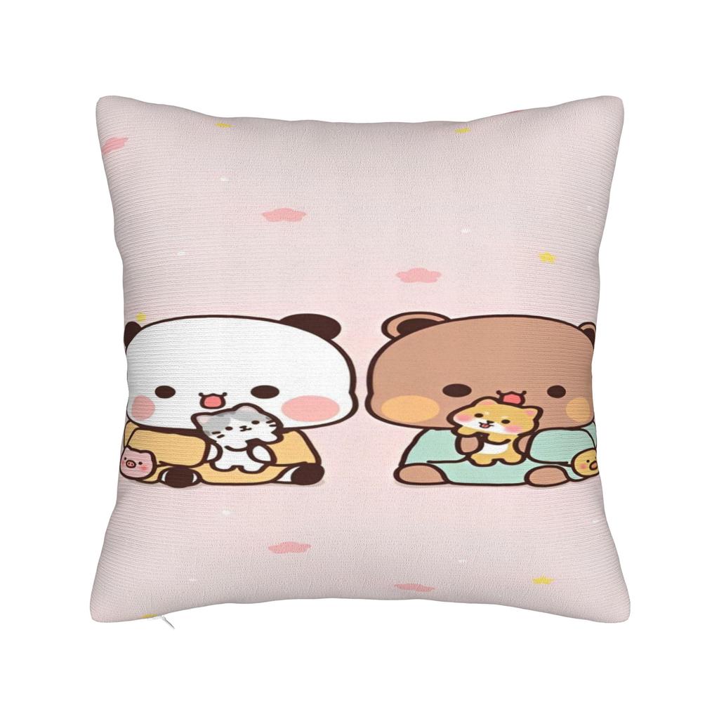 Pillow Case Bubu Dudu Graphic Pillow Cover For Couch Sofa Bedroom Kawaii Pillowcases