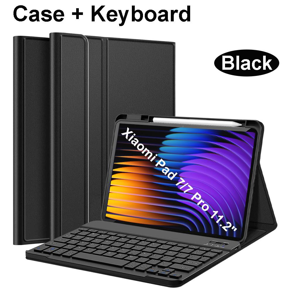 

Case for Xiaomi Pad 7 11.2 inch, Bluetooth keyboard case for Xiaomi Pad 7 Pro 11.2 inch Mi Pad 7 Pro 11.2&English