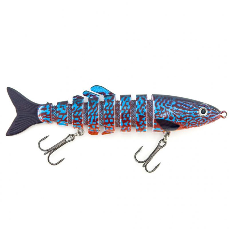 8-Section Lure Biomimetic Segmented Bait Submerged In Water For Long-Distance Freshwater Sea Fishing, Including Perch Fishing Gear