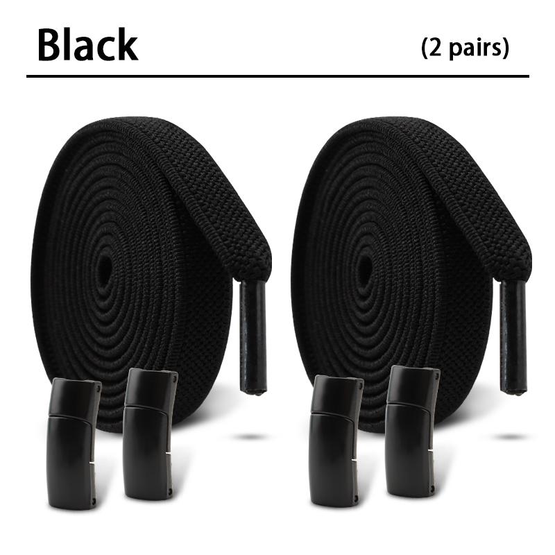 Magnetic Shoe Laces Without Ties Flat Elastic Laces Sneakers Boots No Tie Shoelace Rubber Bands for Shoes Accessories 2Pair