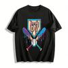 Baseball No.67 Melting Print Casual Tee For Teens Adults Pure Cotton T-shirt