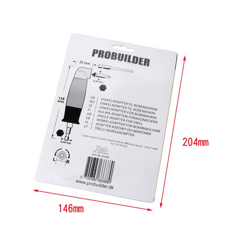 90-Degree Right Angle Drill and Screwdriver Extension Adapter
