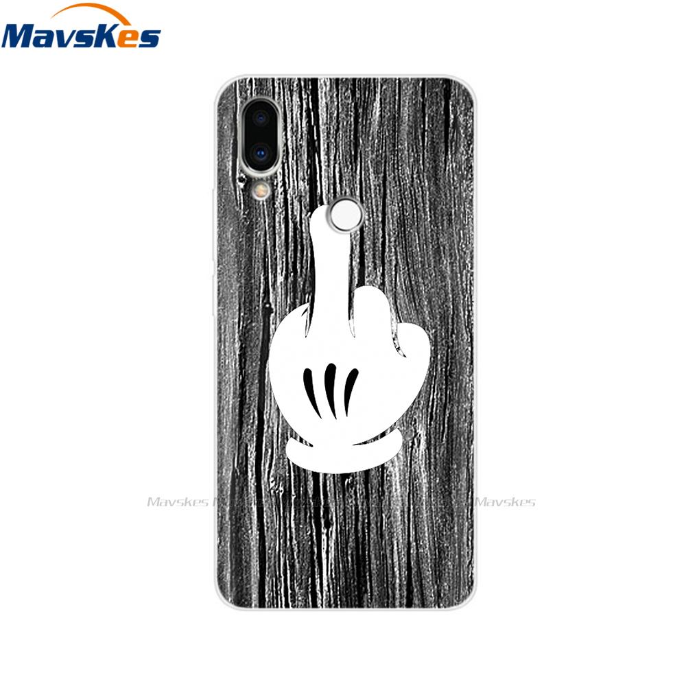 Soft TPU Case for Meizu Note 9 Cat Animal Flower Printed Protective Silicone Covers Phone Shells Bags Bumper for Meizu Note9