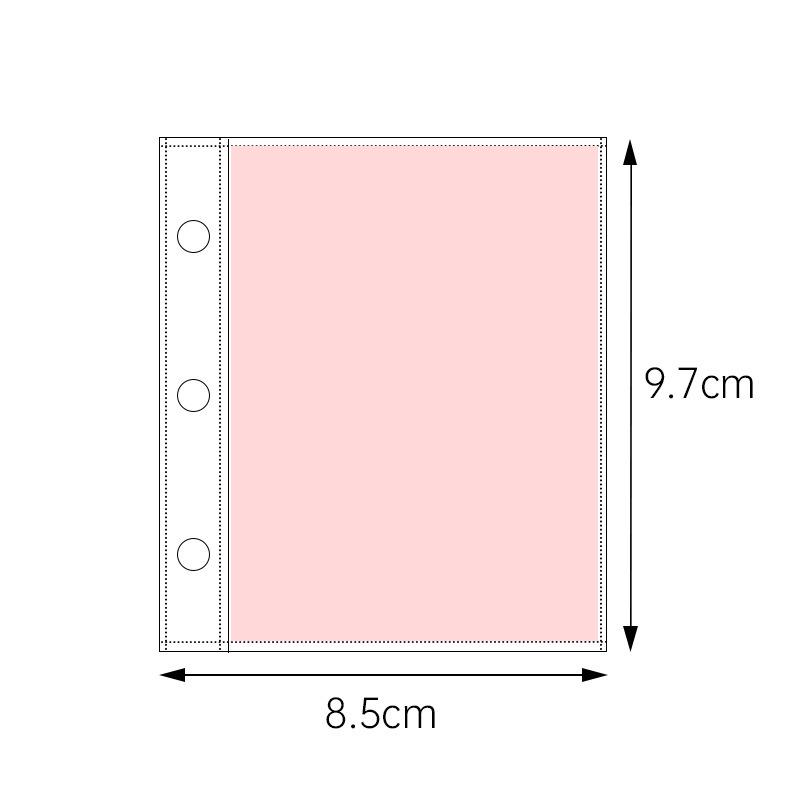 Crystal Ripple Acrylic Card Binder: Portable 3-Inch One-Pocket Polaroid Album