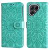 For TECNO Pova 7 5G Case Sunflower Imprint Leather Wallet Phone Cover