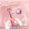 Electric Bubble Wand, Bubble Gun, Bazooka, Kids Toy, Cute Magic Wand, Outdoor Play Toy, 360-Degree Leak-Proof, USB Charging, LED Light, Soap Bubbles,