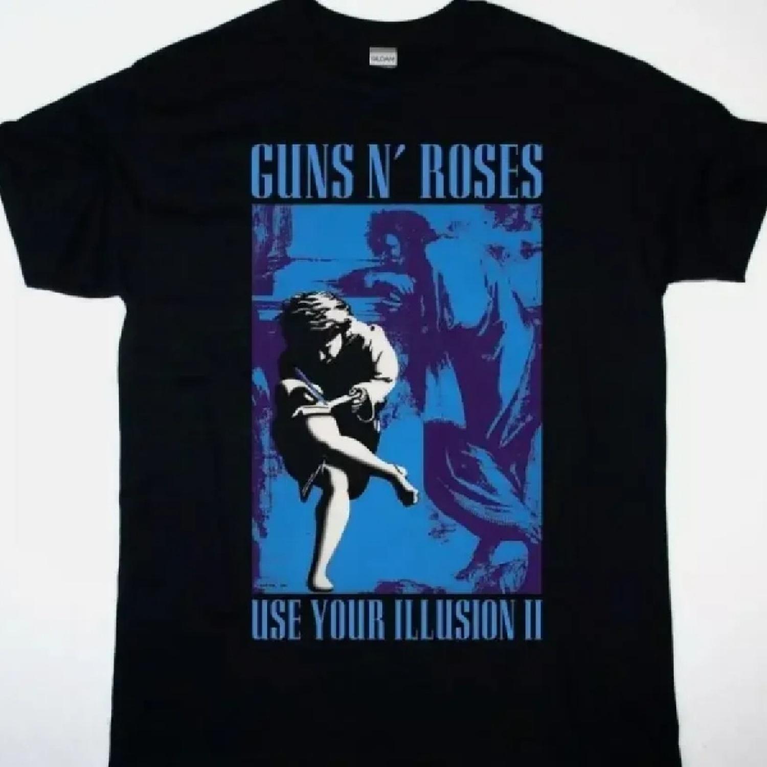 

GNS N ROSES ТУР USE YOUR ILLUSION 91-92 НОВАЯ ЧЕРНАЯ ФУТБОЛКА лучший дизайн XXXXXL чёрный