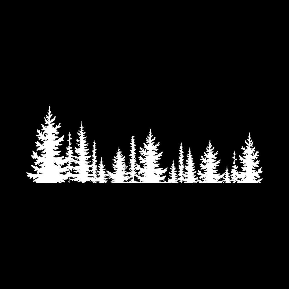 Forest&Trees Car Windows Door Stickers,Waterproof Die Cut Camper Caravan Vans Decor Decaos Vinyl Tunning Accessories