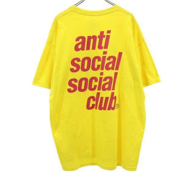 ANTI SOCIAL SOCIAL CLUB Made In USA Short Sleeve T-shirt XXL Yellow Men's Used