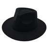 Zylinder Einfarbig Jazzhut Herren- und Damenfilzhut Retro-Hut Plüschhut Wollhut