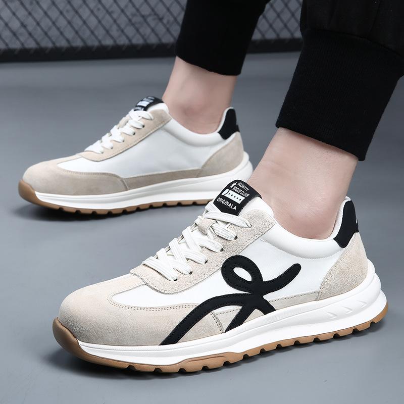 

Forrest Gump shoes men s leather versatile breathable light bottom casual running shoes men s high-quality sports white shoes men s 44