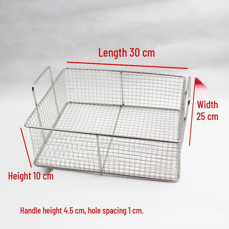 Stainless Steel Square Shaker Basket for Coating & Frying - Blue