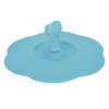 Silicone Lid Dustproof Heat Resistant Hot and Cold Beverage Cup Lid for Kitchen HomeBlue