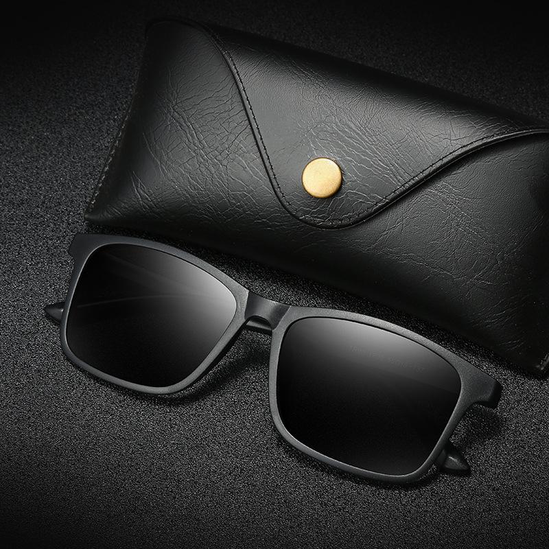 

1908Tr90 Polarized Sunglasses Men S Korean Fashion Square Sunglasses Driving Outdoor Fishing Night Vision Glasses