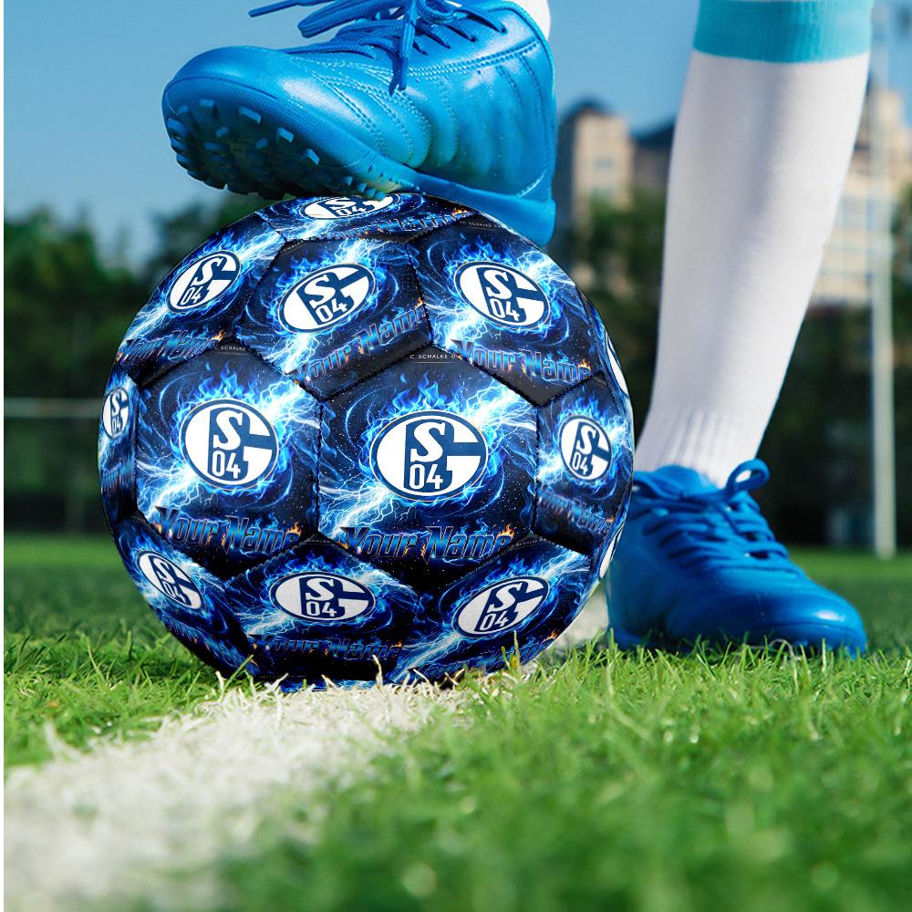 Schalke 04 FC Moda Taglia 5 Pallone da Calcio Resistente all'Usura Antiscivolo Per Allenamento Sportivo Uso Ricreativo
