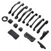 Black Aluminum Alloy European-Style Drawer & Cabinet Handle