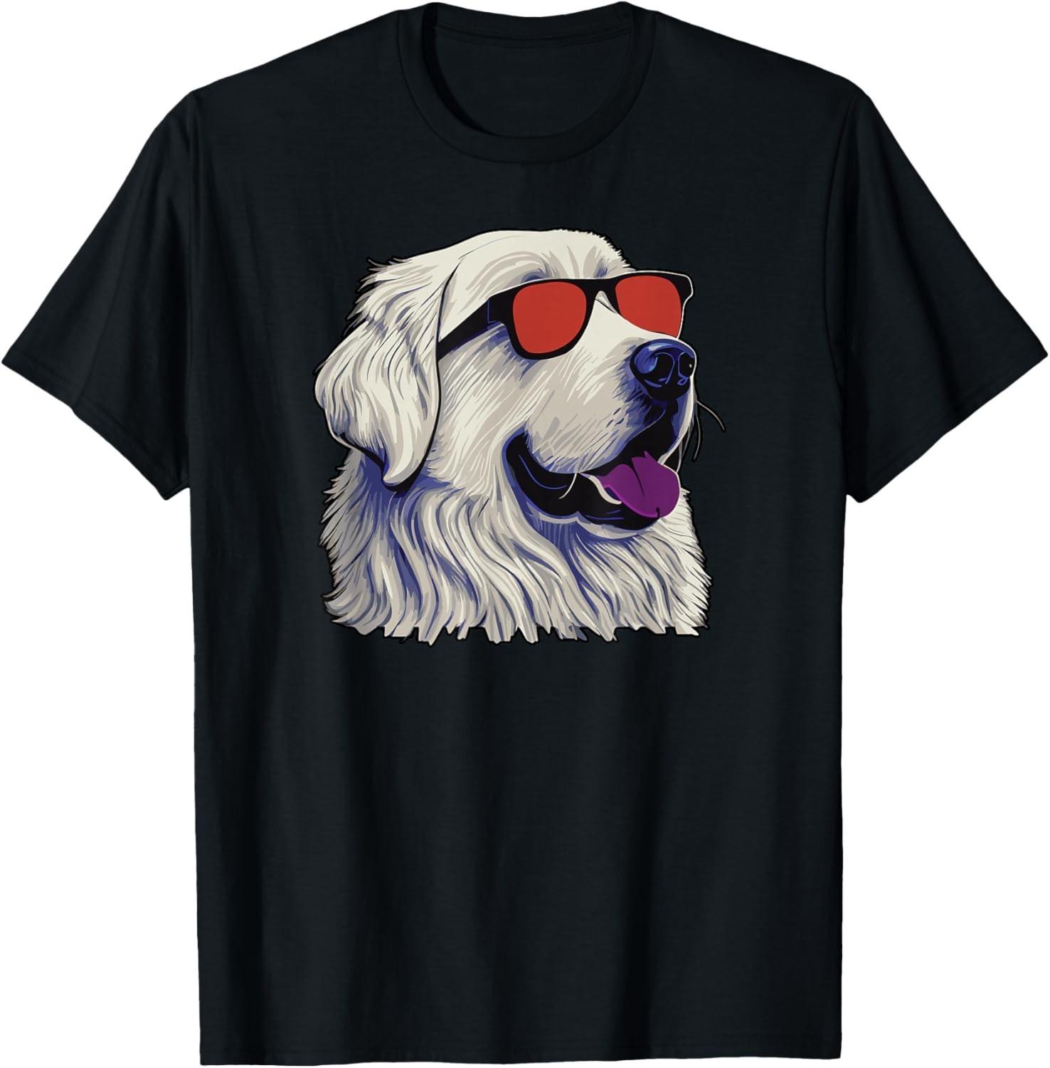 Dad Mom Cool Dog Sunglasses - Great Pyrenees Gift Unisex T-Shirt XXXXL