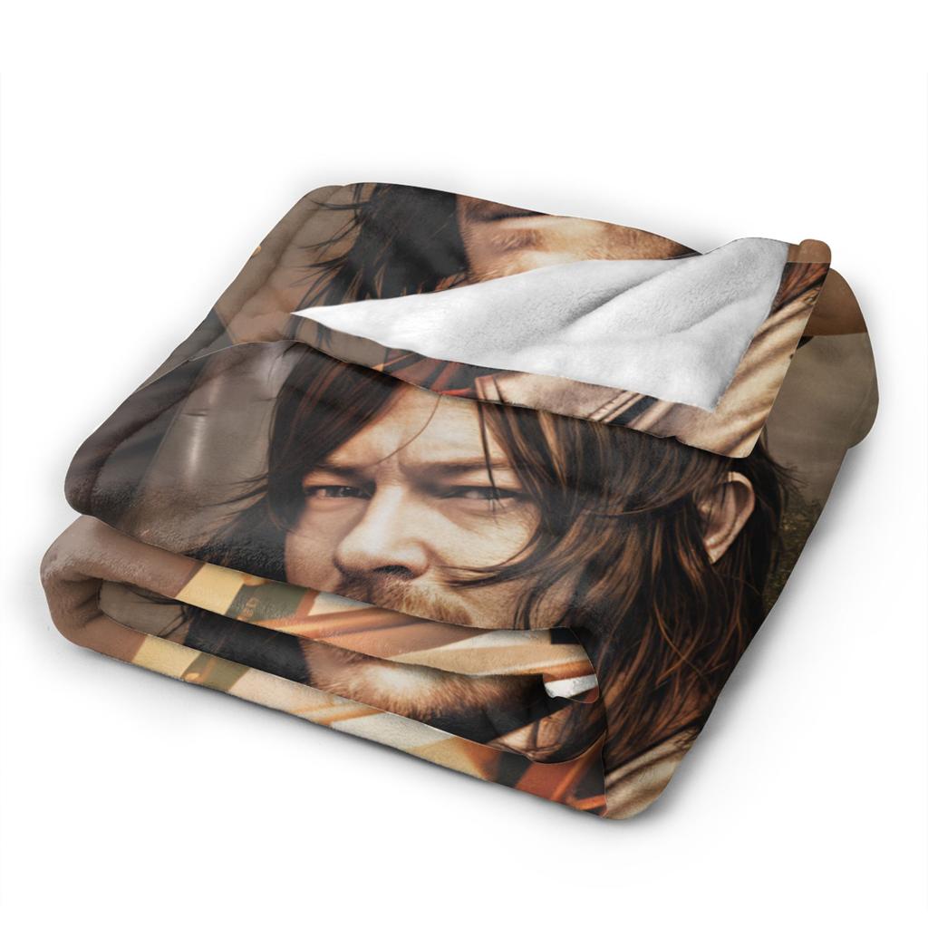 Daryls Dixon The Walking Dead Blanket Quality Warm Soft Throw Blanket Winter Students Couch Bed Pattern Bedspread