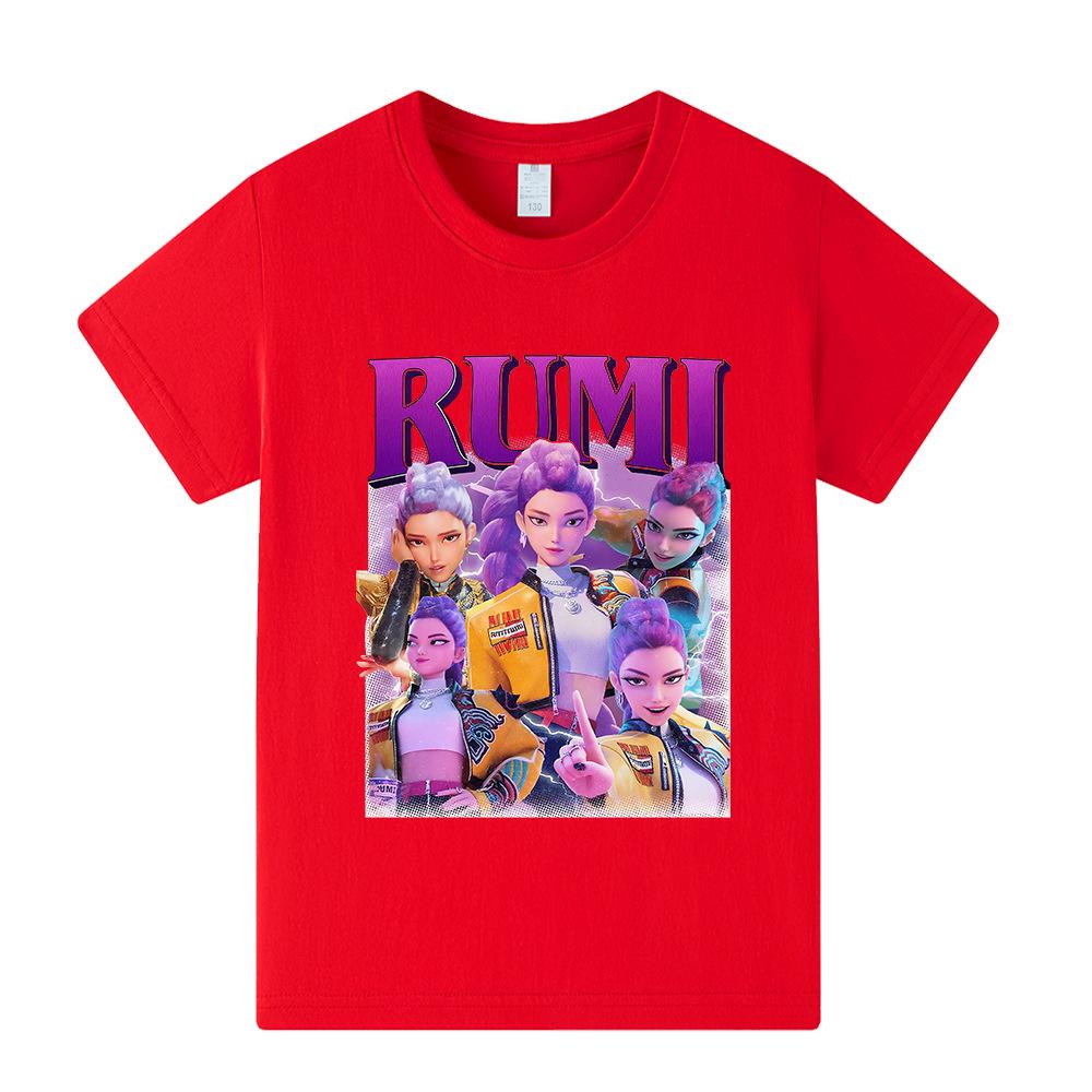 Kpop Demon Slayer Group Kids Short Sleeve T-Shirt