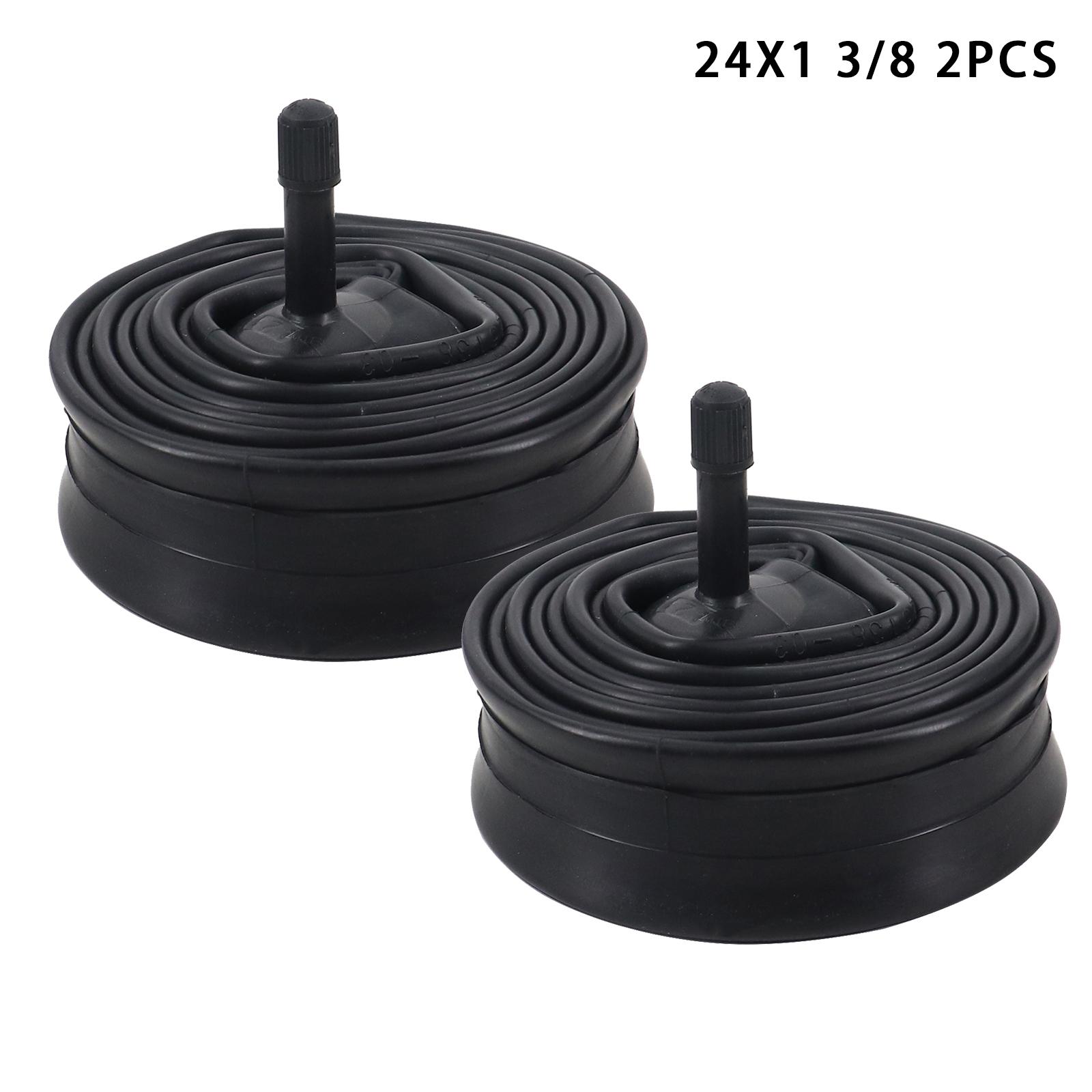 2pc 24x1 3/8 Lightweight Bicycle Butyl Rubber Inner Tube 24inch 32mm American Valve Road Bike 24x1 3/8 Inner Camera For MTB Bike