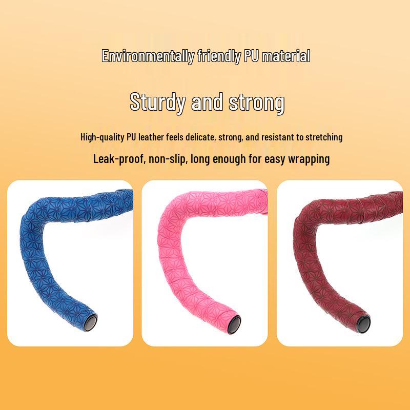 SUKOU Chrysanthemum Handlebar Tape: Anti-Slip, Wear-Resistant, Sweat-Absorbent, Solid Color Grip for Road Bikes