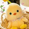 Flower Duck Plush Toy Hairy Yellow Duck Plush Doll Duck Accompany Doll Chicken Plush Toy  Children