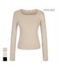 VANAKE Square Neck Slim Knit_Vb4Xktqk01Z
