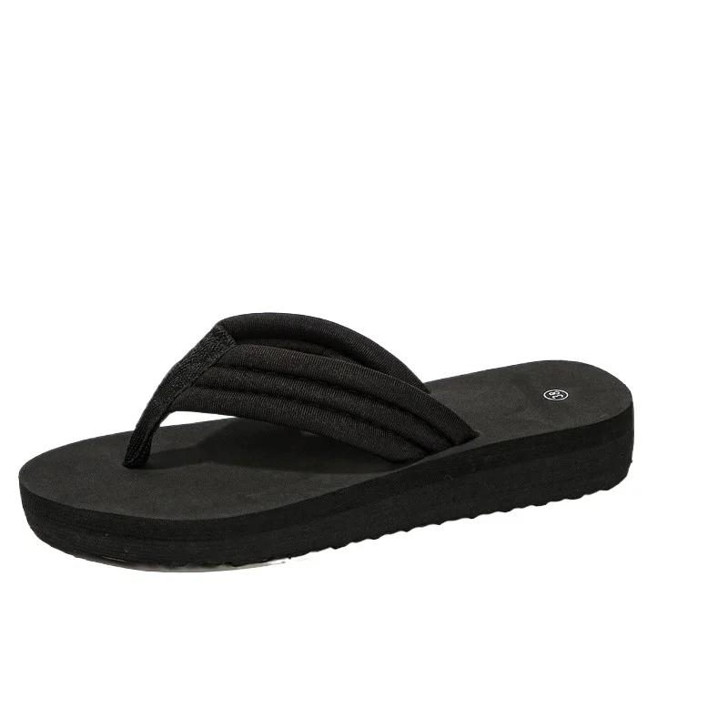 

Модная обувь для женщин, женские тапочки с защипнутым носком, летние римские однотонные, легкие, удобные, повседневные, пляжные, на плоской подошве, большие размеры, шлепанцы 42 чёрный