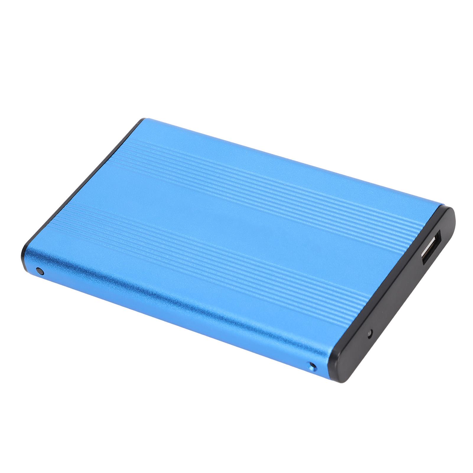 Hard Drive Enclosure 2.5in USB2.0 480Mbps Easy Installation Highly   Aluminum Alloy Plug and Play   Enclosure (Not Inclube Hard Disk)