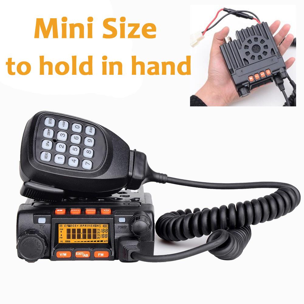 

25W High power Mini Mobile DUAL BAND Two Way Radio Long Range Vehicle Walkie Talkie