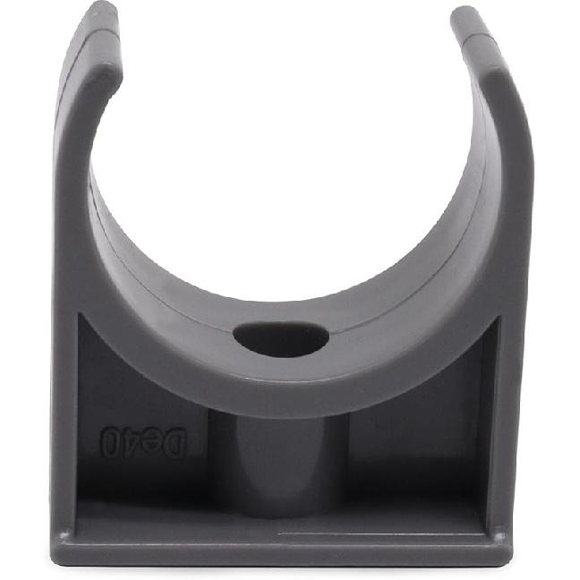 U-Shaped PVC Pipe Clamps 30Pcs Water Plastics Pipe Clamps Hose Hanger Fit for 1-1/2"/40mm OD Pipes, Suport Pex Tubing