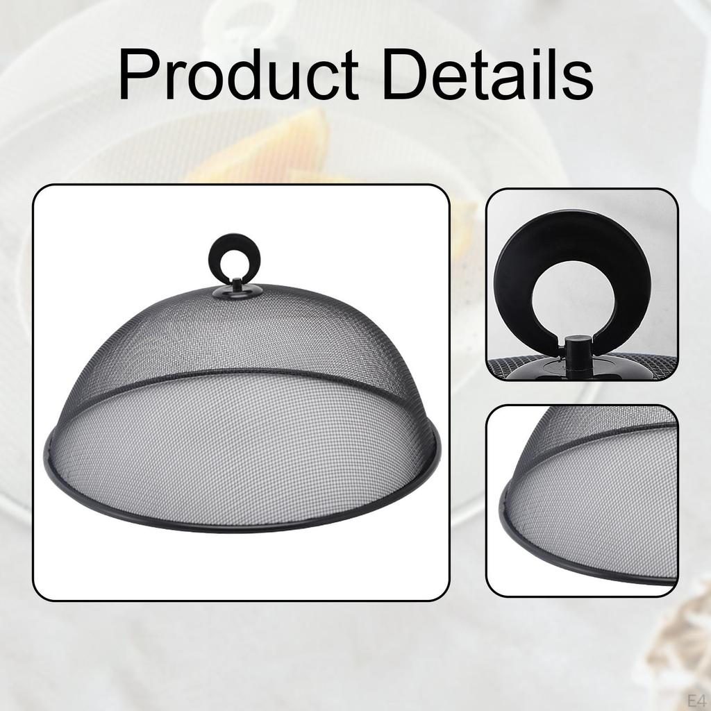 11.02 Inch Reusable Metal Mesh Food Cover Multi-Purpose Picnic for Picnics, Etc.