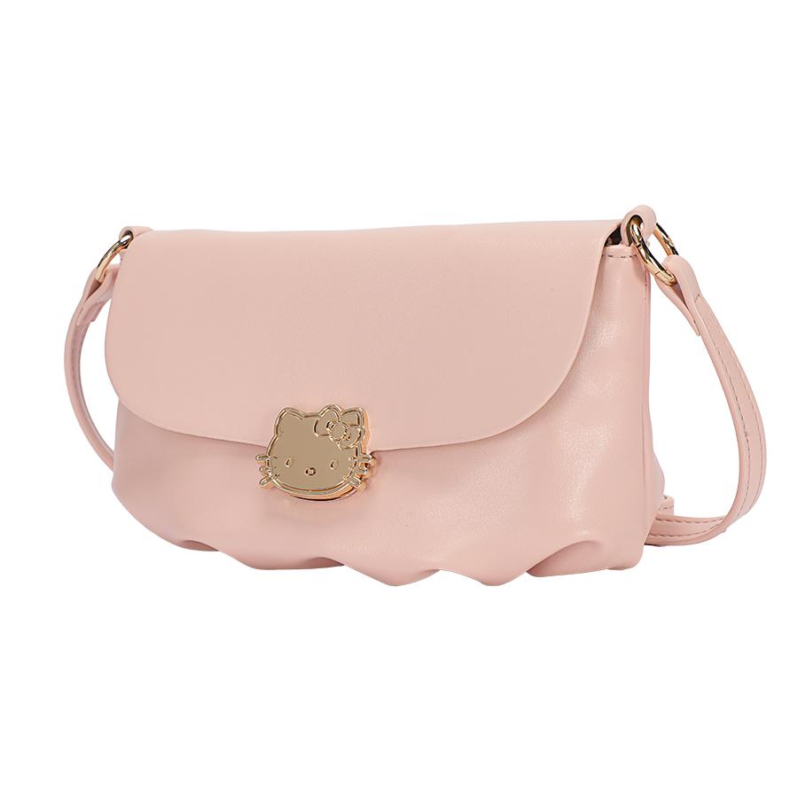 New Sanrio Hello Kitty Synthetic Leather Cloud Bag, Shoulder Bag, Crossbody Bag Regular Women's Multicolor HHF41140