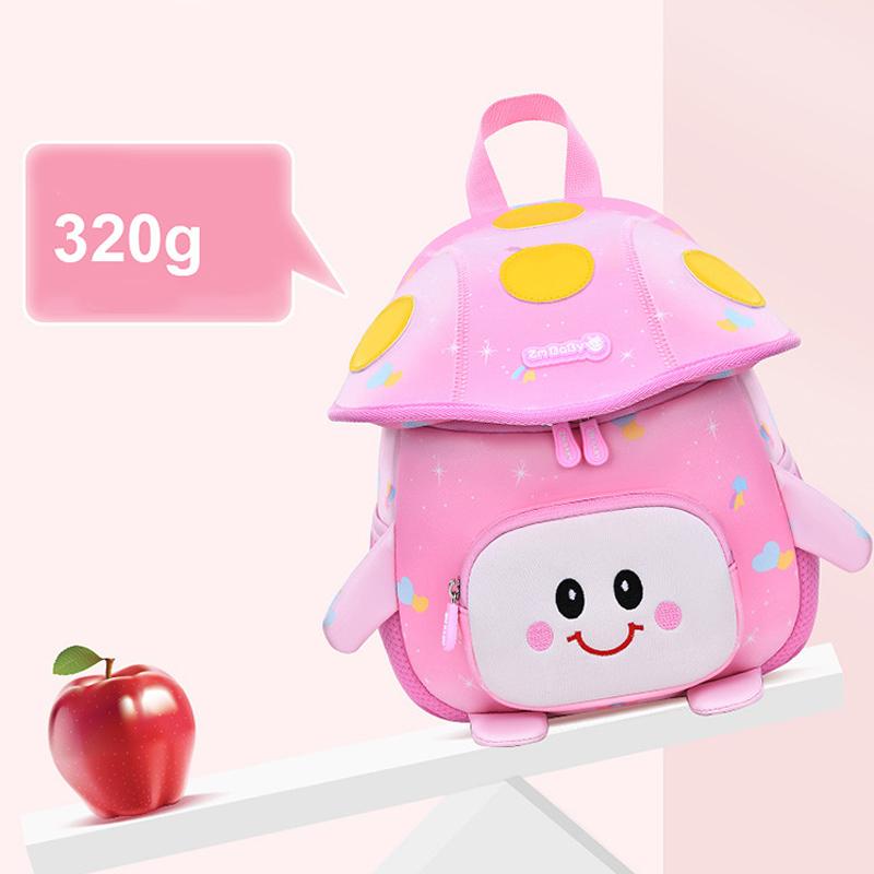 Kindergarten School Bag Cute Mushroom Bag Waterproof Material Children's Backpack Mini Cute Cartoon Bag