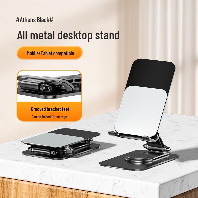 

Регулируемая Складная Цельнометаллическая Подставка для Планшета и Телефона для Прямых Эфиров и Настольного Использования