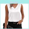 Satin Camisole Top With V Neck For Office Wear And Summer Style