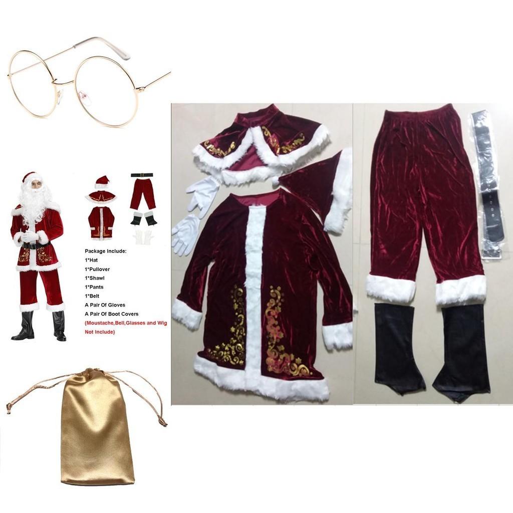 Soft And Warm Santa Claus Suit Ideal For Holiday Parties And Christmas Gatherings